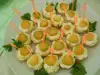 Party Bites with Yellow Cheese and Pickles