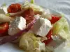 Salat mit Cherrytomaten und Eisbergsalat
