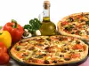 Pizza with Olives and Garlic