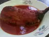 Кайма с патладжани в доматен сос