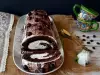 Cocoa Swiss Roll with Coffee and Cream