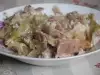 Kapama with Rice, Mean and Sauerkraut