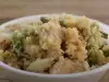 Пилешко с карфиол и зелен фасул
