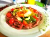 Beef Carpaccio with Vegetables and Parmesan