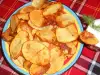 Spicy Potato Chips with Garlic Sauce
