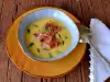 Light Cream Soup with Potatoes and Bacon
