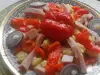 Krompir salata sa paradajz-paprikama i šunkom