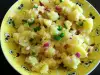 Картофена салата с 2 вида лук