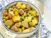Oven Pork Stew with Potatoes and Peas