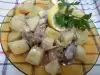 Готвени картофи с патешко месо