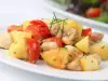 Quick Potatoes with Mushrooms and Peppers