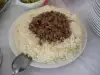 Кебап върху ориз