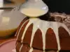 Какаов кекс с глазура от бял шоколад