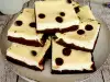 Brownies cheesecake keto con chispas de chocolate