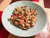 Salată cu quinoa și dressing de urdă