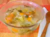 Диетична зеленчукова супа с кисело зеле