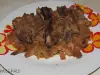 Pork Ribs with Sauerkraut, Leeks, Tomatoes