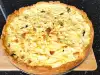 Quiche with Cottage Cheese and Olives