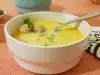 Зеленчукова крем супа с месни топчета