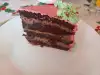 Božićna torta sa čokoladom i slatkom od višanja