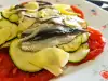 Sprat Fish Salad with Zucchini and Tomatoes