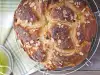 Cozonac Loaf with Turkish Delight and Almonds