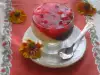 Желиран цветен десерт в чаша