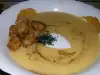 Крем супа от кореноплоди с хрупкави крутони