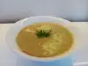 Крем супа с тиквички и фурми