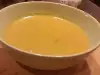 Крем суп из красной чечевицы и куркумы