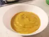 Cremesuppe aus Erbsen und Kichererbsen