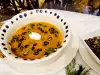 Supă cremă de dovleac tip vioară, cu cartofi dulci