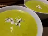 Zucchini and Blue Cheese Cream Soup