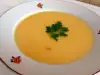 Supă cremă de cartofi, morcovi și țelină