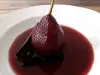 Круши с канела в червено вино