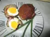 Голямо кюфте с яйце и бекон