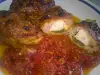 Кюфтета със спанак и яйца с доматен сос