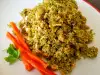 Couscous aus Brokkoli mit Hähnchen