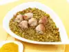 Curry Meatballs with Lentils
