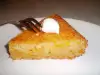 Лимонный пирог с тыквой и манкой