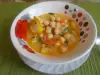 Лятна зеленчукова супа с нахут