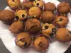 Muffins con trocitos de chocolate y arándanos