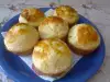 Soft Muffins with Feta Cheese and Cheese