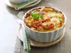 Baked Macaroni With Cream And Tomato