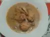 Пилешки маншони с гъбен сос