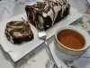 Празничен мраморен кекс с много шоколад