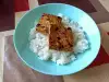 Мариновано тофу с ориз по японски