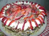 Медена торта с шоколад и ягоди