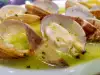 Bele peščane školjke u zelenom sosu