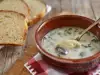 Mushroom Soup with Milk and Vegetables